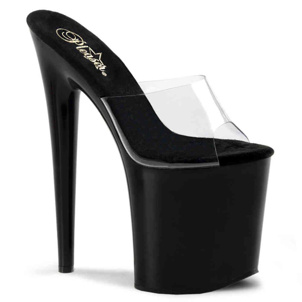 Pleaser - FLAMINGO801 Mules à talons - Chaussures de pole dance - Noir Product image